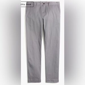 J Crew Factory Slim Flex Chino Pant 36 x 32 Slate Gray